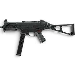 id-paintball Heckler & Koch UMP Sportsline Airsoft-Maschinenpistole in Schwarz mit Klappschaft und Picatinny-Rail