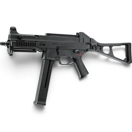 id-paintball Heckler & Koch UMP Sportsline Airsoft AEG in Schwarz mit Klappschaft und Picatinny-Rail