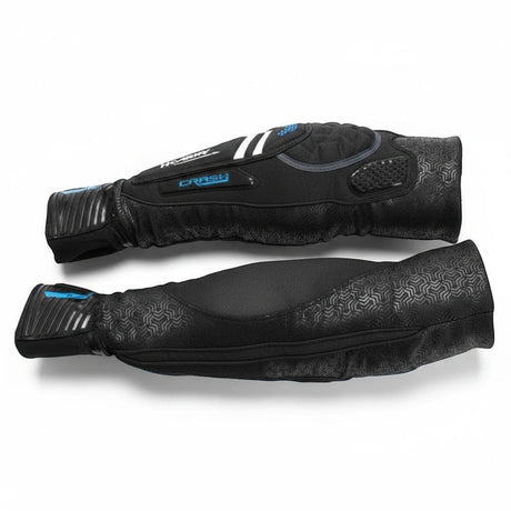 id-paintball HK Army CTX Ellbogenschoner in Schwarz mit blauen Akzenten und zweilagiger Schutzpolsterung für Paintball