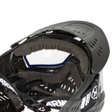 id-paintball HK Army HSTL Paintball Maske in Schwarz mit Thermalglas, Visor und komfortablem Schaumstoff-Innenfutter