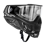id-paintball HK Army HSTL Skull Paintball Maske in Schwarz mit verspiegeltem Thermalglas und Totenkopf-Design