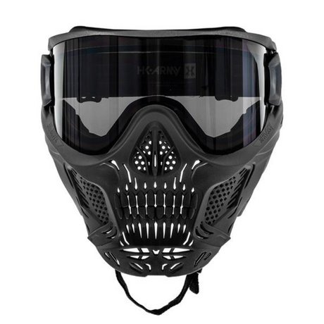 id-paintball HK Army HSTL Skull Punisher Paintball Maske in Schwarz mit Thermalglas und Totenkopf-Design