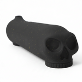 id-paintball HK Army Skull Pot in Schwarz mit goldenen Sprenkeln und 3D-Totenkopf-Design für Paintball