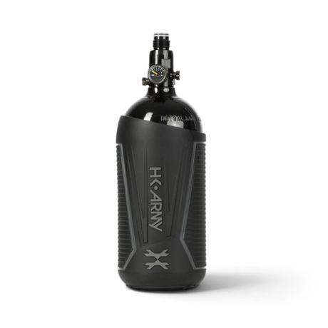 id-paintball HK Army Vice Tank Grip in Schwarz und Grau für 0,8 Liter HP-Systeme aus robustem, griffigem Material
