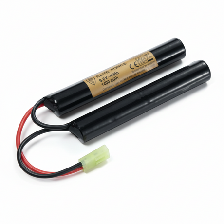 id-paintball HK Oberland Arms EF 9,6V 1400mAh NiMH Akku in Cranestock-Bauform mit Tamiya Small Stecker