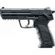 id-paintball Heckler & Koch HK45 CO2 Airsoft Pistole mit Metallschlitten und ergonomischem Griff in Schwarz