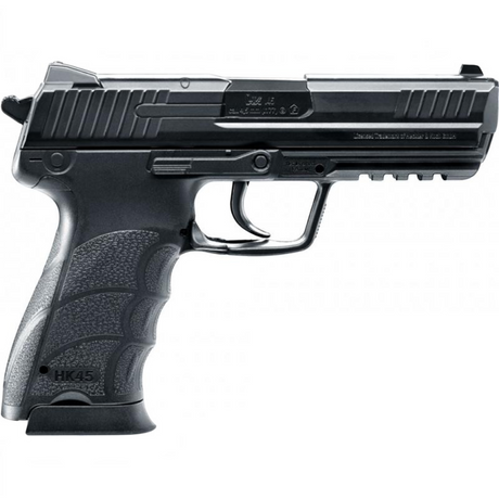 Heckler & Koch HK45 CO2 Airsoft Pistole von id-paintball mit Metallschlitten und ergonomischem Griffstück