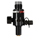 id-paintball HK Army HP8 300 Bar Regulator in Schwarz aus Aluminium mit Manometer und Berstscheiben