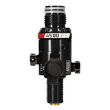 id-paintball HK Army HP8 300 Bar Regulator in Schwarz aus Aluminium mit Manometer und Berstscheiben