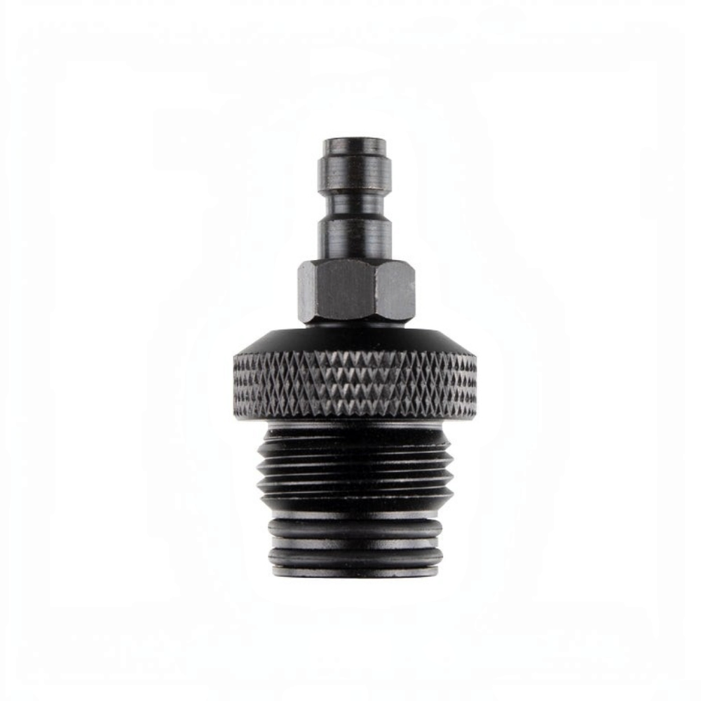 id-paintball PowAir Comfort HPA Remote System ASA-Adapter mit Schnellkupplung in Schwarz