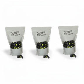id-paintball HS Projectiles Paintballs in drei Beuteln mit schwarz-gelbem Design für MagFed Markierer