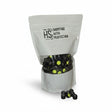 id-paintball HS Projectiles Paintballs in Schwarz und Gelb, 200er Packung für MagFed Markierer