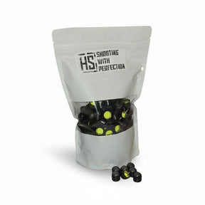 id-paintball HS Projectiles Paintballs in Schwarz und Gelb, 200er Packung für MagFed Markierer