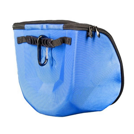 id-paintball HK Army HSTL Maskentasche in Blau mit stabiler Schalenkonstruktion, Reißverschluss und Karabiner
