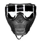 id-paintball HK Army HSTL Skull Thermal Paintball Maske in Schwarz mit aggressivem Totenkopf-Design und Visor