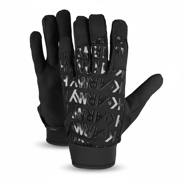 id-paintball HK Army HSTL Line Vollfinger Handschuhe in Schwarz mit Gummi-Applikationen für optimalen Grip