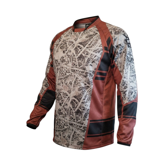 id-paintball IDP Custom Jersey RedRoot in Weiß, Schwarz und Rot mit Polsterung und integrierten Handschlaufen