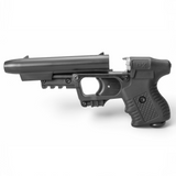 id-paintball PIEXON JPX 2 Jet Protector Pfefferspraypistole in Schwarz aus robustem Polymer mit ergonomischem Griff