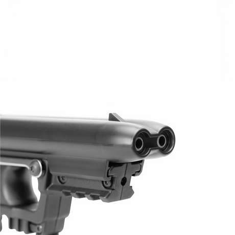 id-paintball PIEXON JPX 2 Jet Protector Pfefferspraypistole mit schwarzem Polymer-Gehäuse und zwei Läufen