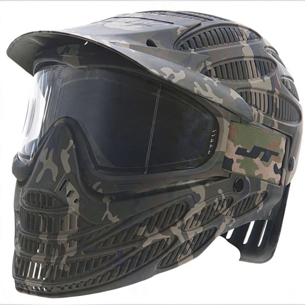 id-paintball JT Spectra Flex 8 Vollmaske in Camo mit Thermalglas für optimalen Kopfschutz beim Paintball