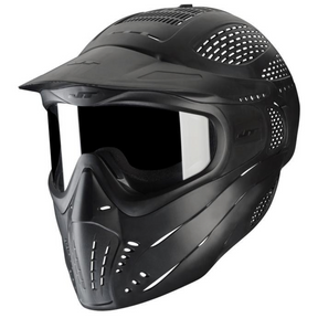 id-paintball JT Spectra Premise Headshield Paintball-Maske in Schwarz mit Anti-Fog-Glas und 260 Grad Sichtfeld