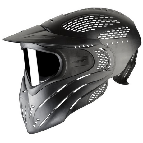 id-paintball JT Spectra Premise Headshield Paintball-Maske in Schwarz mit 260-Grad-Sichtfeld und Anti-Fog-Glas