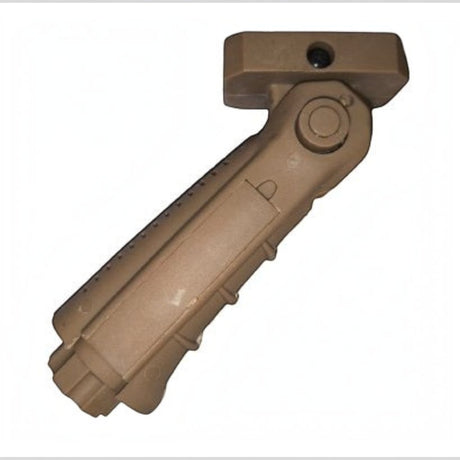id-paintball klappbarer Frontgriff in TAN für 22mm Weaver- und Picatinny-Schienen aus robustem Kunststoff