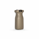 Kompakter id-paintball Frontgriff in TAN für 22mm Picatinny-Schienen mit ergonomischem Design