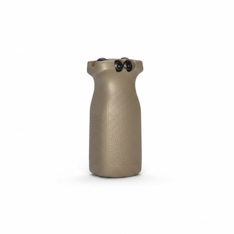 Kompakter id-paintball Frontgriff in TAN für 22mm Picatinny-Schienen mit ergonomischem Design