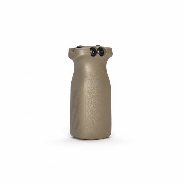 Kompakter id-paintball Frontgriff in TAN für 22mm Picatinny-Schienen mit ergonomischem Design
