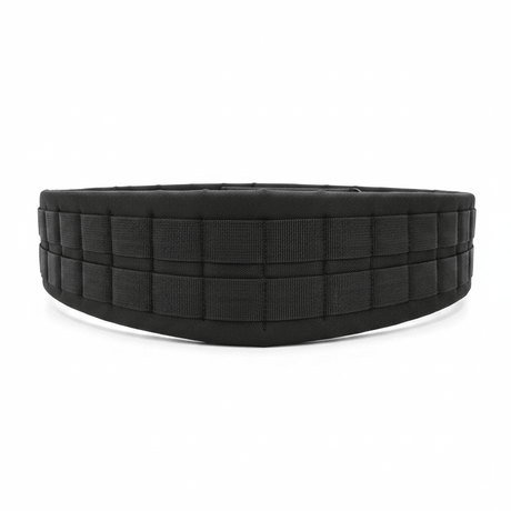 id-paintball Koppel Modular System in Schwarz mit Molle-Schlaufen, gepolstert aus strapazierfähigem Polyester.