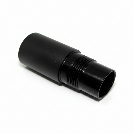 id-paintball Laufadapter aus schwarzem Metall für Tippmann A5 Markierer zur Nutzung von Autococker-Läufen