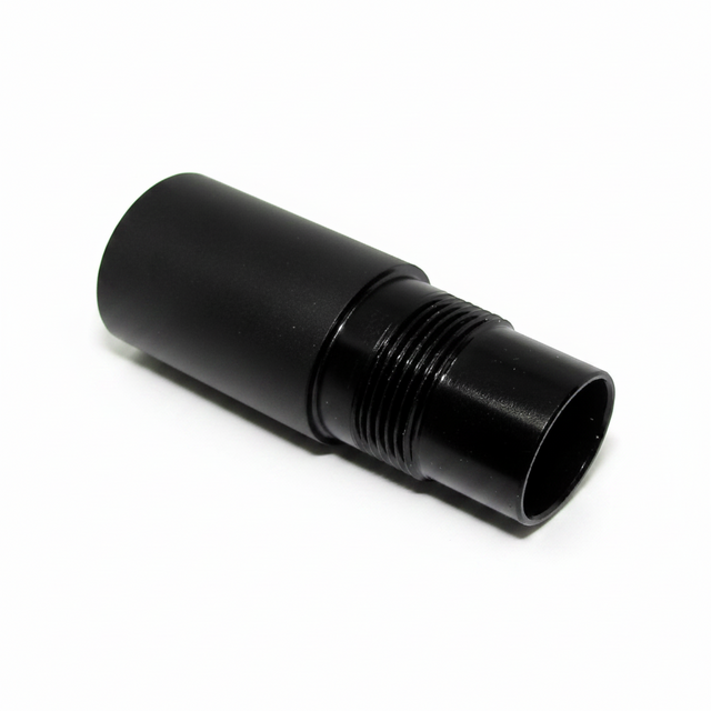 id-paintball Laufadapter aus schwarzem Metall für Tippmann A5 Markierer zur Nutzung von Autococker-Läufen