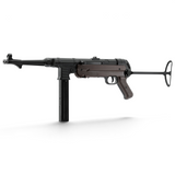 id-paintball Legends MP German CO2 BB Gewehr mit Vollmetallgehäuse, klappbarem Schaft und 50-Schuss-Magazin.