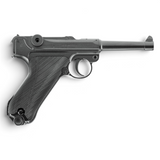 id-paintball Legends P08 CO2-Pistole aus Metall im Kaliber 4,5 mm Stahl-BB mit schwarzem Finish