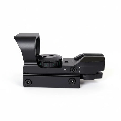 id-paintball Open Dot Reflexvisier aus schwarzem Aluminium mit 22mm Montage und einstellbarer Helligkeit