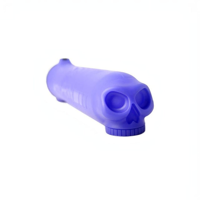 id-paintball HK Army Skull Pod in Lila mit 3D-Totenkopf-Prägung für Paintball-Munition