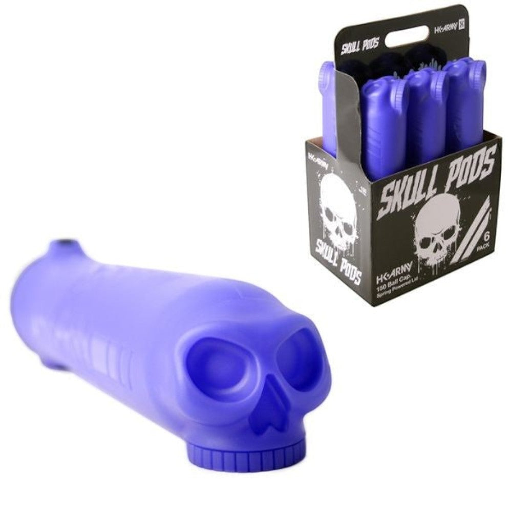 id-paintball HK Army Skull Lila Paintball Pod mit 3D-Totenkopf-Design und federbelastetem Deckel in Violett