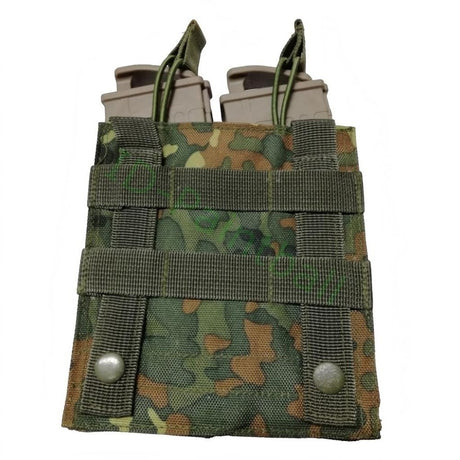 id-paintball 2-fach Magazintasche in Flecktarn mit Molle-System für T15, TMC und Milsig DAM Magazine