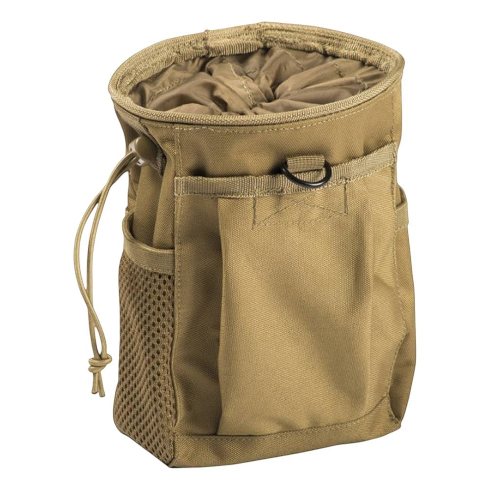 id-paintball Magazintasche XL in Coyote mit MOLLE-System, Schneeschürze, seitlichen Netztaschen und D-Ring