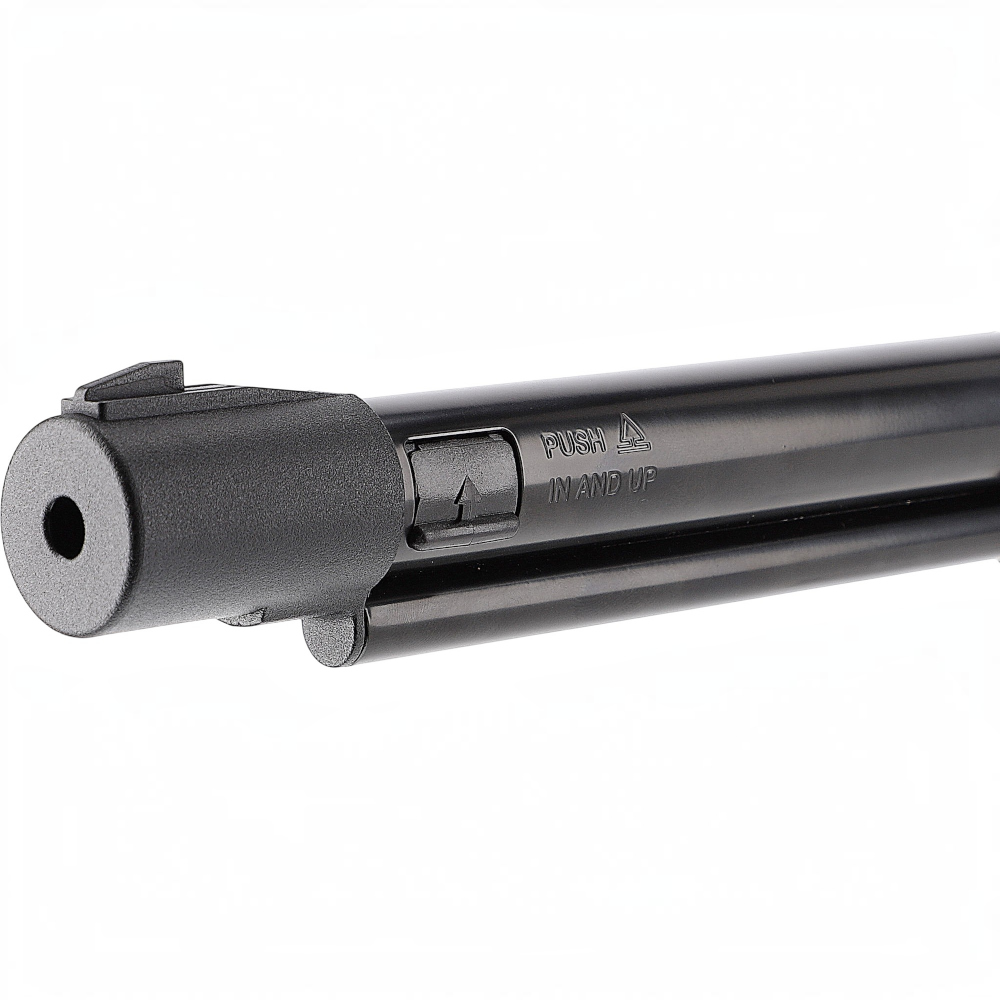 id-paintball Marlin Lever Action BB Luftgewehr Laufmündung mit Ladeöffnung für Stahl-BBs und Bedienungshinweis