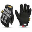 id-paintball Mechanix The Original Handschuhe in Schwarz mit weissem Logo, atmungsaktivem Handrücken und Klettverschluss.