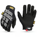 id-paintball Mechanix The Original Handschuhe in Schwarz mit weissem Logo, atmungsaktivem Handrücken und Klettverschluss.