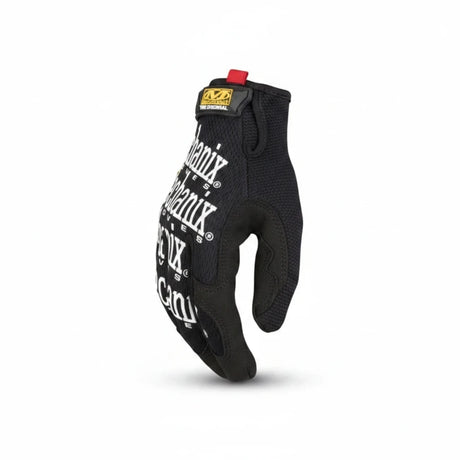 id-paintball Mechanix The Original Handschuh in Schwarz mit weißem Logo, atmungsaktivem CoolPlus-Gewebe und Klettverschluss
