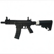 id-paintball Milsig M17 G3 MagFed Paintball Markierer in Schwarz mit M-Lok Handschutz und 20-Schuss-Hybridmagazin