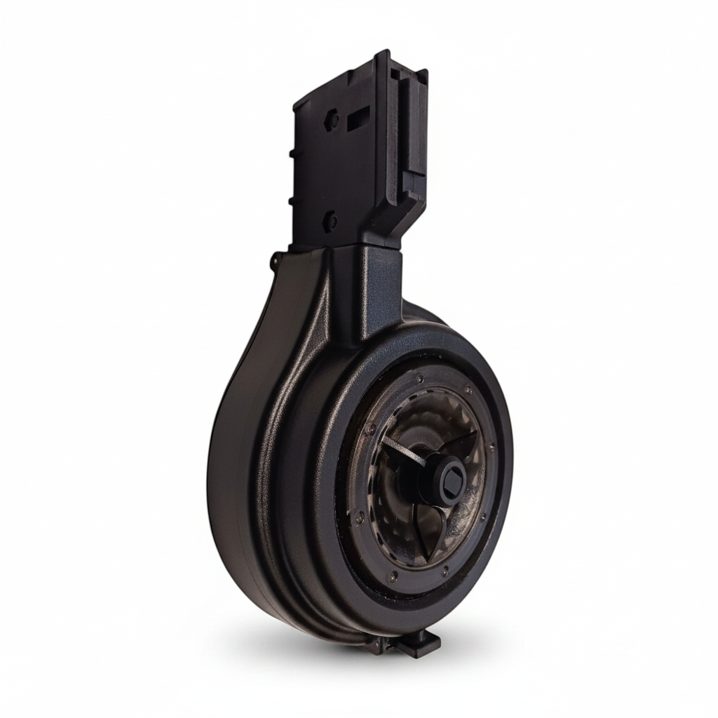 id-paintball Milsig Tempest Trommelmagazin für M17 G3 Paintball Markierer mit 32 Schuss Kapazität in Schwarz