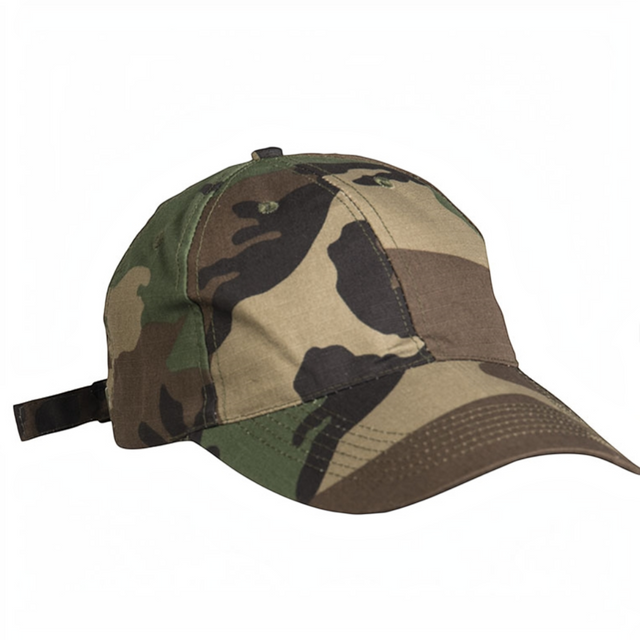 id-paintball Miltec Baseball Cap aus Baumwolle in Camouflage-Optik mit verstellbarem Clipverschluss