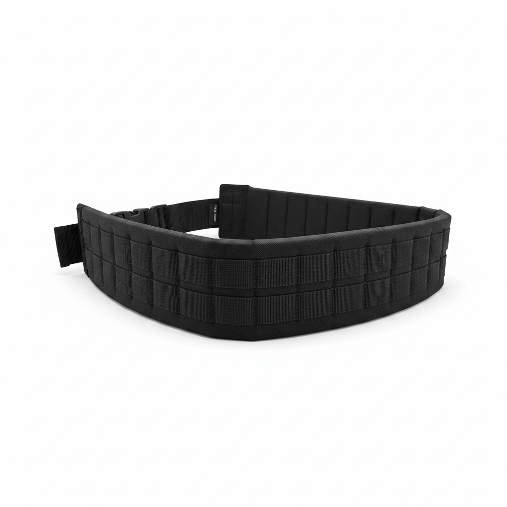 id-paintball Koppel Modular System in Schwarz aus strapazierfähigem Polyester mit Molle-Schlaufen und Polsterung