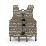 id-paintball MFH Molle Light Weste in Camouflage mit modularen Gurtschlaufen, verstellbaren Schnallen und Reißverschluss