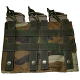 id-paintball 3-fach Molle Magazintasche in Camouflage mit elastischen Kordelzügen für Paintball-Magazine
